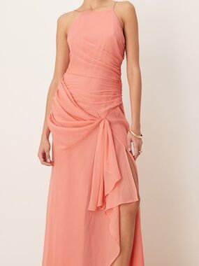 Strappy back Chiffon maxi dress